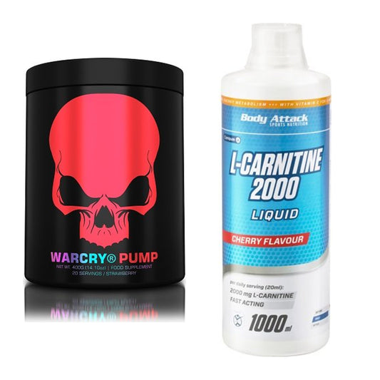 Trainings-Set: Genius Nutrition Warcry + Body Attack L-Carnitine – alle enthaltenen Artikel