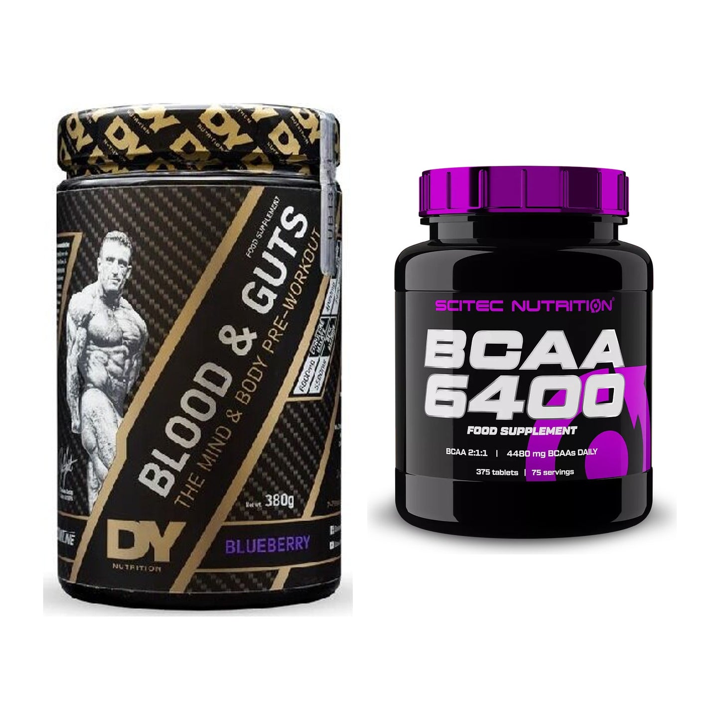 Trainings-Set: DY Nutrition Blood&Guts + Scitec BCAA 6400 – alle enthaltenen Artikel