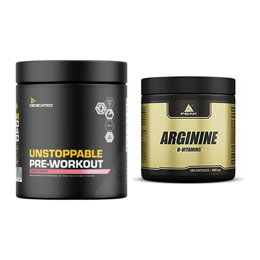 Trainings-Set: Dedicated Unstoppable + Peak Arginin – alle enthaltenen Artikel