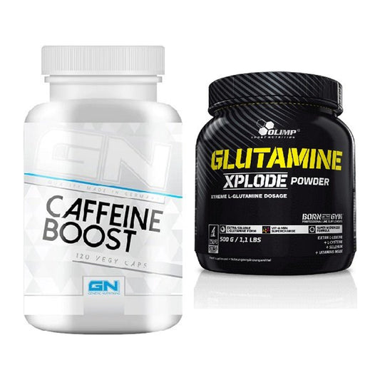 Trainings-Set: GN Caffein Boost + Olimp L-Glutamine Xplode 500g – alle enthaltenen Artikel