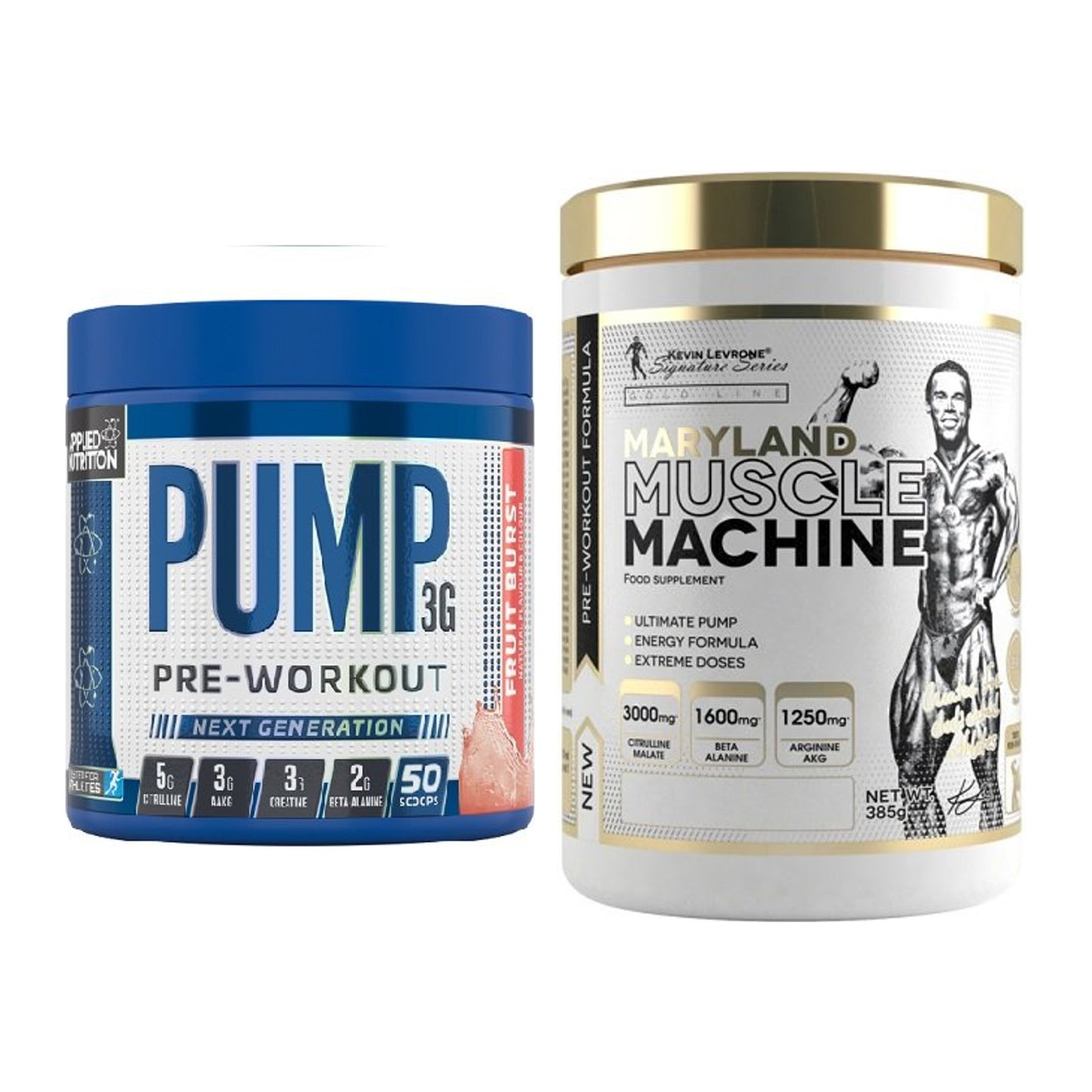 Trainings-Set: Applied Nutrition Pump + Kevin Levrone Maryland Muscle – alle enthaltenen Artikel