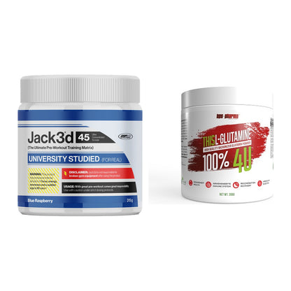 Trainings-Set: USP Labs Jack3d 45 Serv. + BPS-Pharma This Glutamin – alle enthaltenen Artikel