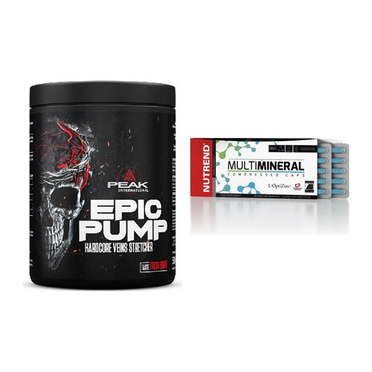 Trainings-Set: Peak EPIC Pump 500g (Fresh + Nutrend Multimineral – alle enthaltenen Artikel