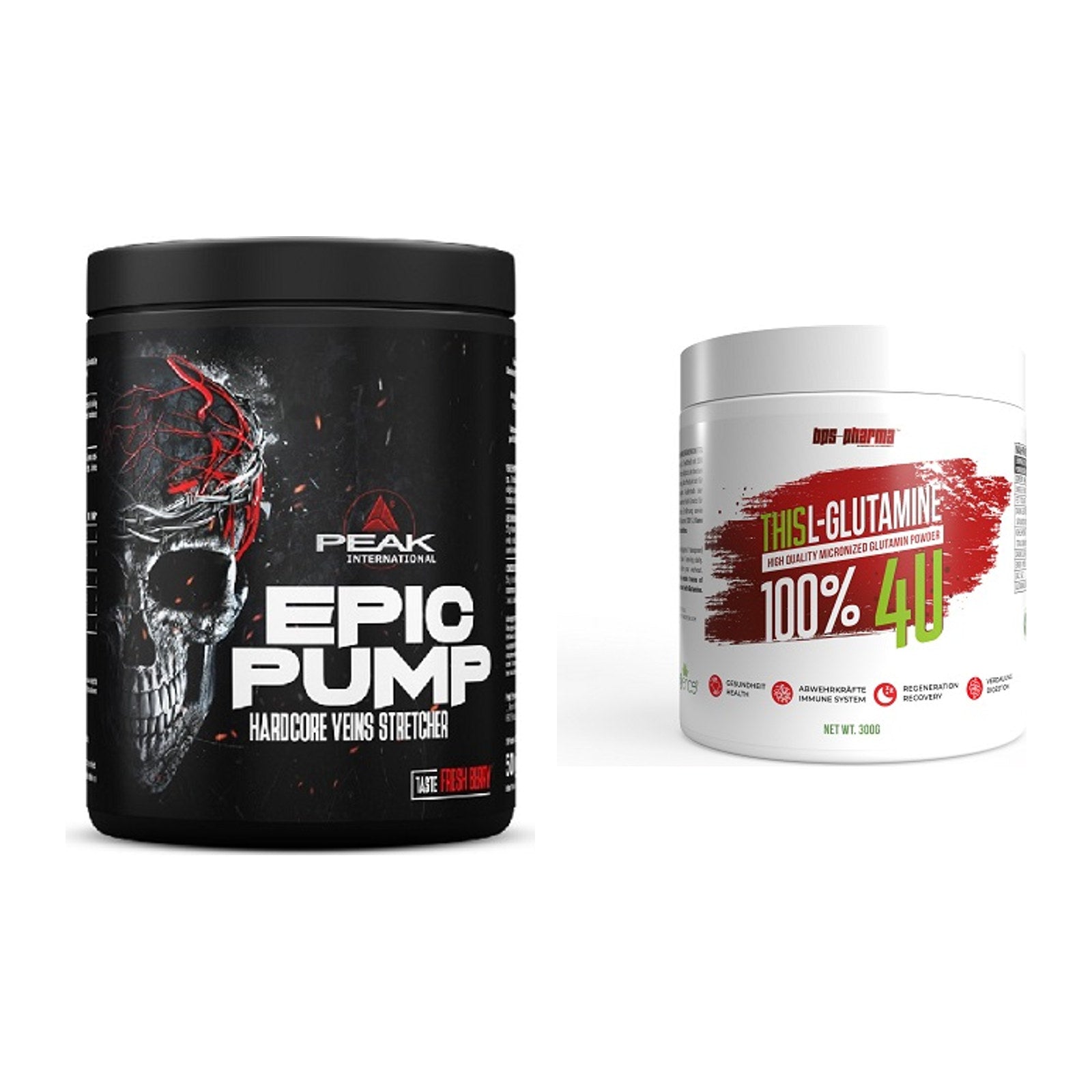 Trainings-Set: Peak EPIC Pump + BPS-Pharma This Glutamin – alle enthaltenen Artikel
