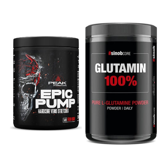 Trainings-Set: Peak EPIC Pump + Sinob Core L-Glutamin – alle enthaltenen Artikel