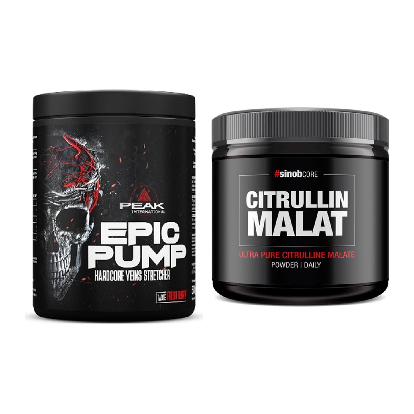 Trainings-Set: Peak EPIC Pump + Sinob Core L-Citrullin Malat – alle enthaltenen Artikel