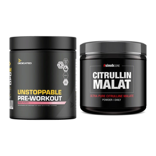 Trainings-Set: Dedicated Unstoppable + Sinob Core L-Citrullin Malat – alle enthaltenen Artikel