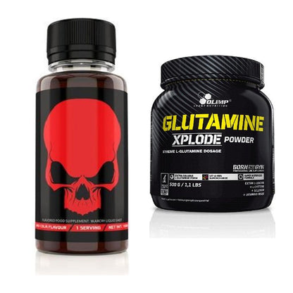 Trainings-Set: Genius Nutrition Warcry + Olimp L-Glutamine Xplode – alle enthaltenen Artikel