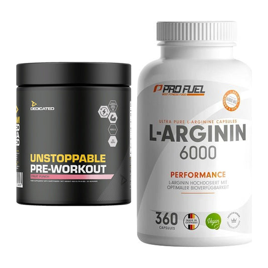 Trainings-Set: Dedicated Unstoppable + ProFuel L-Arginin 6000 – alle enthaltenen Artikel