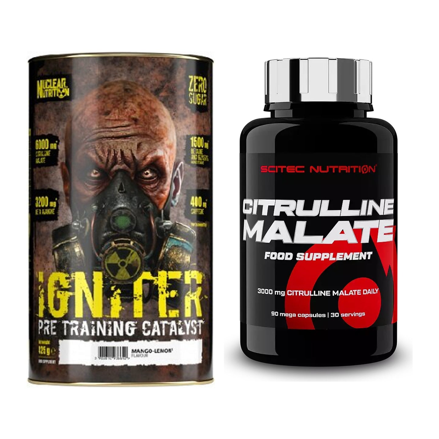 Trainings-Set: Nuclear Nutrition IGNITER + Scitec Citrulline Malate – alle enthaltenen Artikel