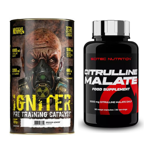 Trainings-Set: Nuclear Nutrition IGNITER + Scitec Citrulline Malate – alle enthaltenen Artikel