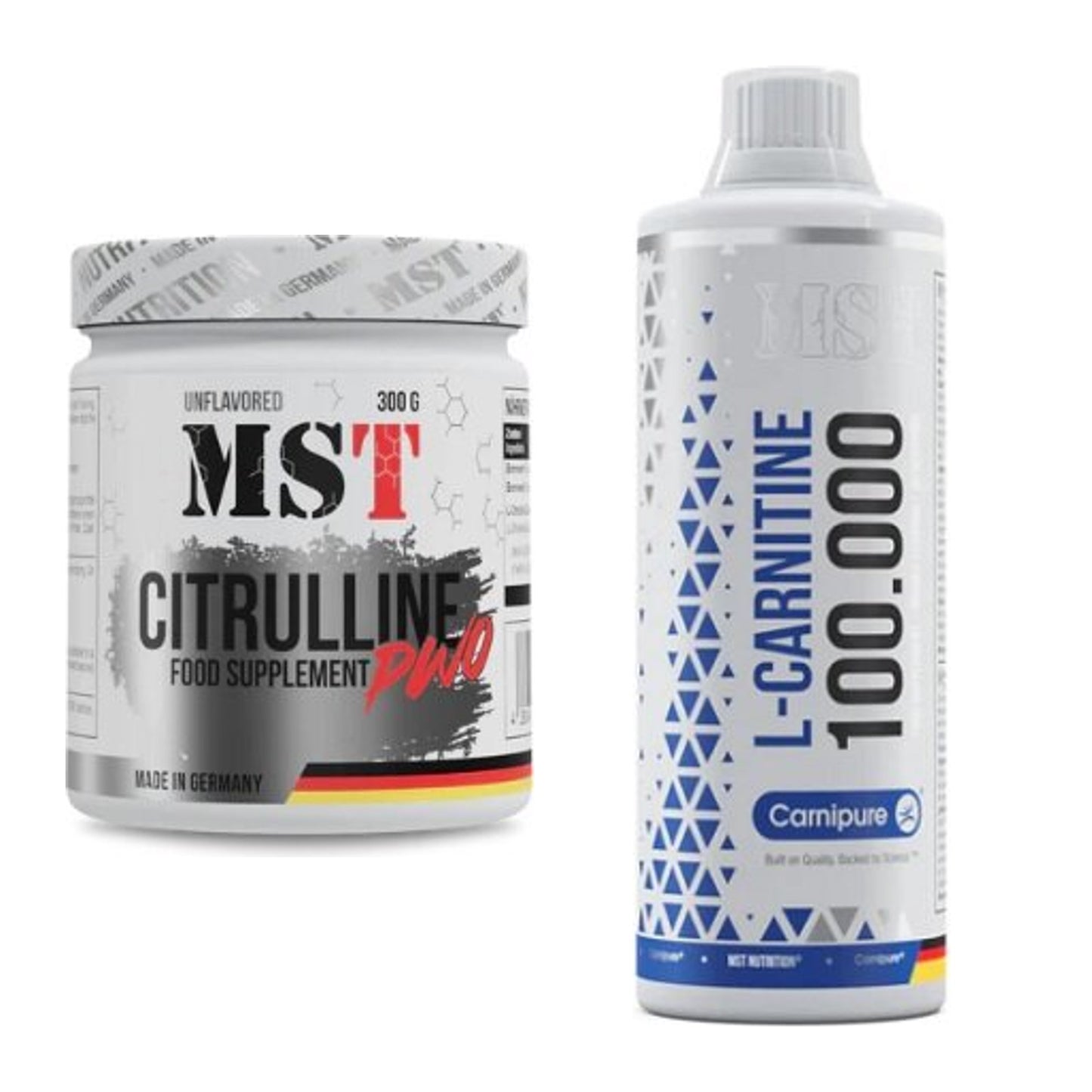 Trainings-Set: MST Citrulline Malat 300g + MST L-Carnitine Carnipure – alle enthaltenen Artikel