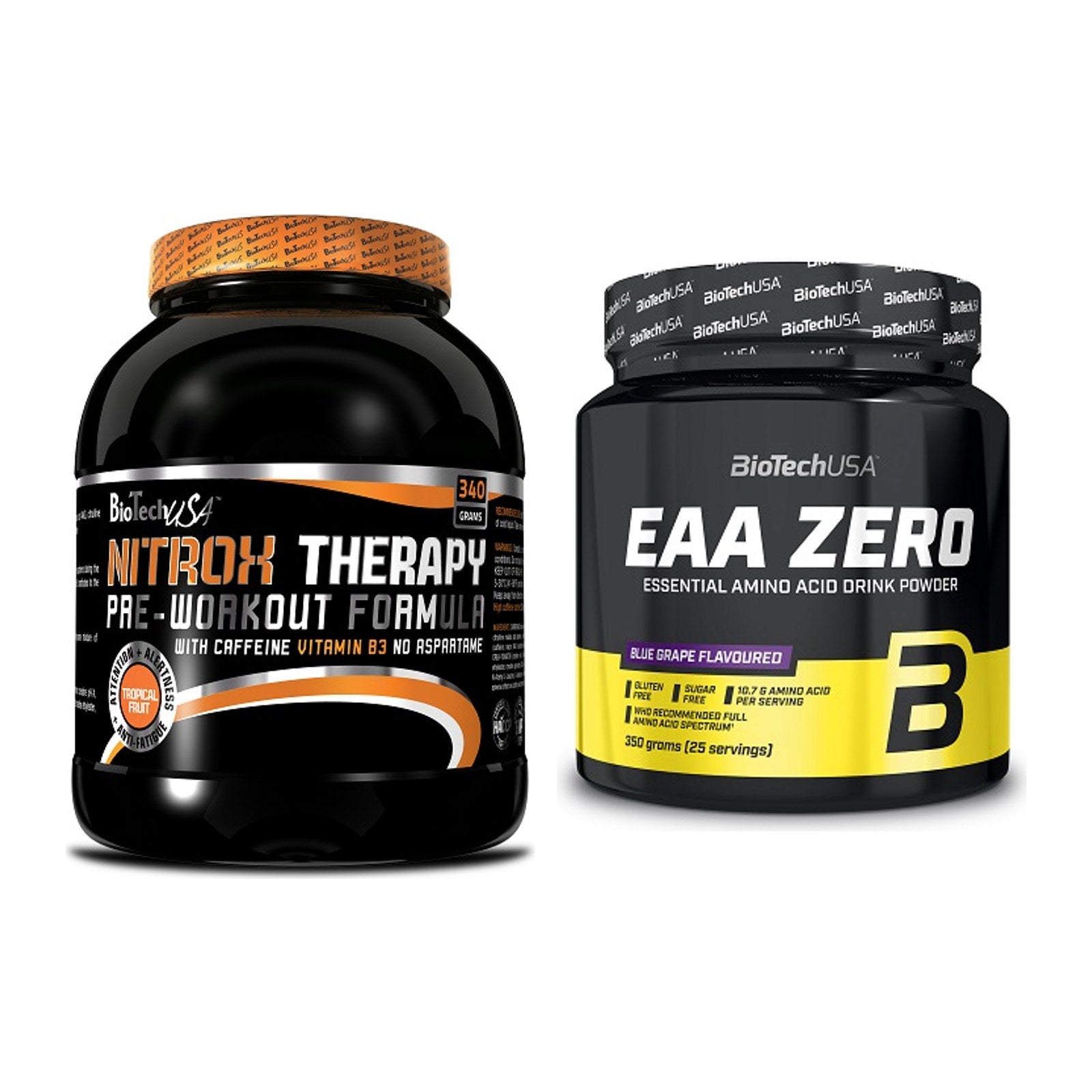 Trainings-Set: BioTech NitroX Therapy + BioTech EAA Zero – alle enthaltenen Artikel