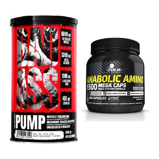 Trainings-Set: BAD ASS Pump + Olimp Anabolic Amino 5500 Mega – alle enthaltenen Artikel