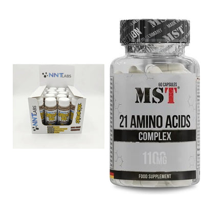 Trainings-Set: NNT Extreme Pre-Workout Shot + MST 21 Amino Acids – alle enthaltenen Artikel