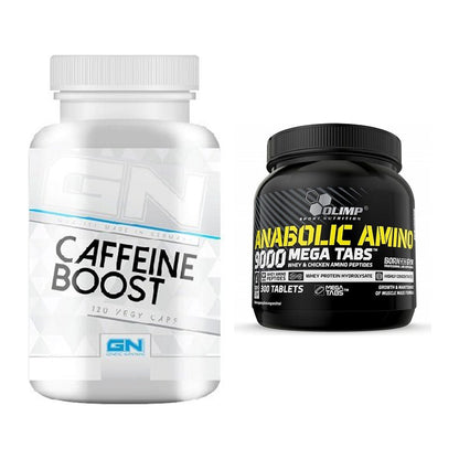 Trainings-Set: GN Caffein Boost + Olimp Anabolic Amino 9000 Mega – alle enthaltenen Artikel