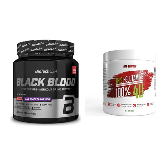 Trainings-Set: BioTech Black Blood CAF + BPS-Pharma This Glutamin – alle enthaltenen Artikel