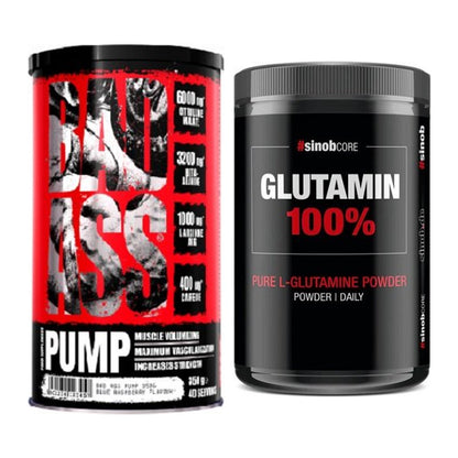 Trainings-Set: BAD ASS Pump + Sinob Core L-Glutamin – alle enthaltenen Artikel