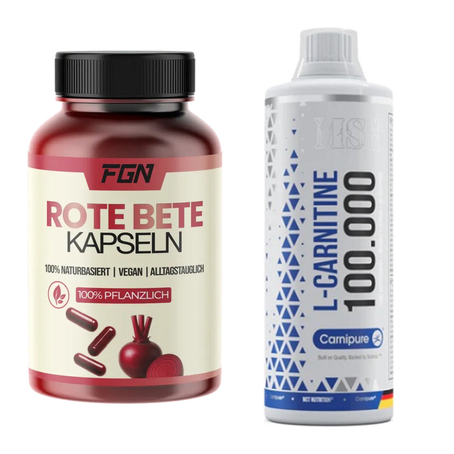 Trainings-Set: FGN Rote Beete + MST L-Carnitine Carnipure 100 000 – alle enthaltenen Artikel