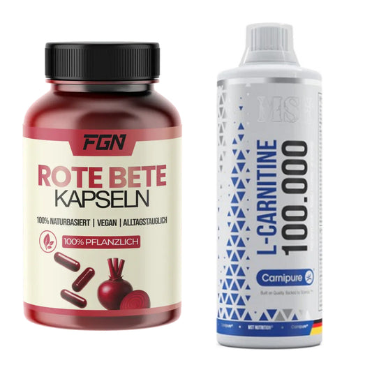 Trainings-Set: FGN Rote Beete + MST L-Carnitine Carnipure 100 000 – alle enthaltenen Artikel