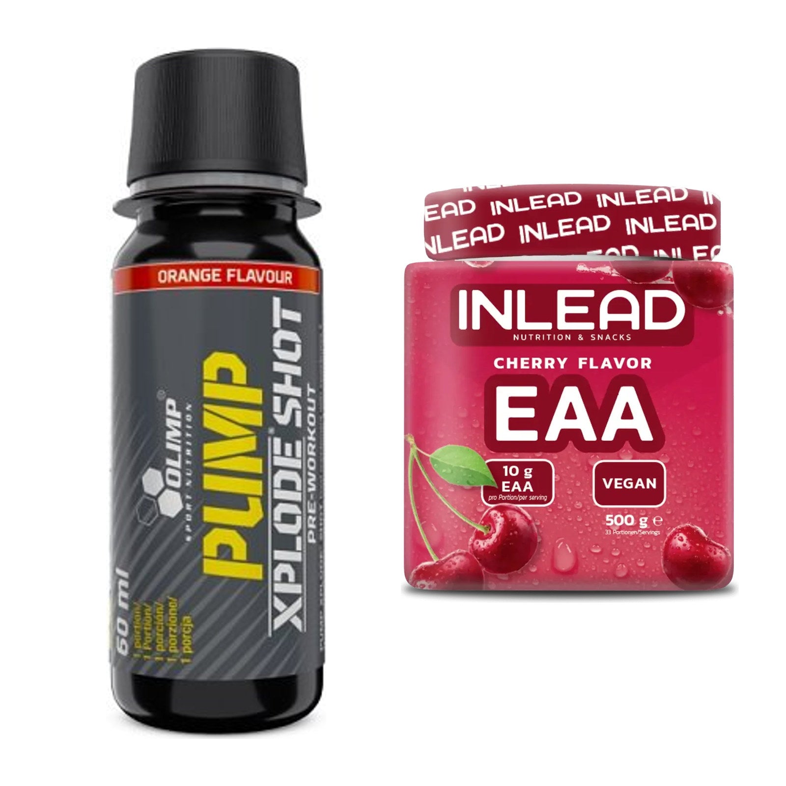 Trainings-Set: Olimp Pump Xplode Shot + INLEAD EAA – alle enthaltenen Artikel