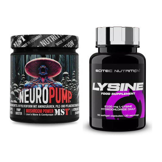 Trainings-Set: MST NeuroPump 540g (Red Apple) + Scitec Lysine – alle enthaltenen Artikel