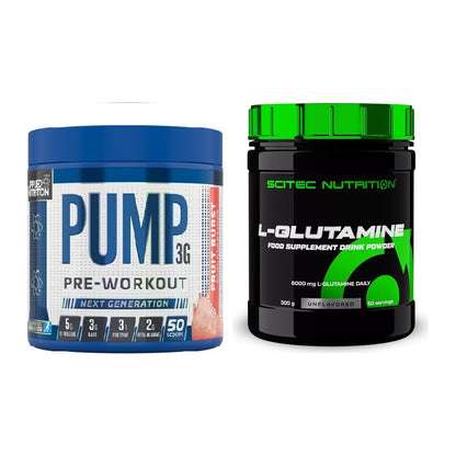 Trainings-Set: Applied Nutrition Pump + Scitec L-Glutamin – alle enthaltenen Artikel