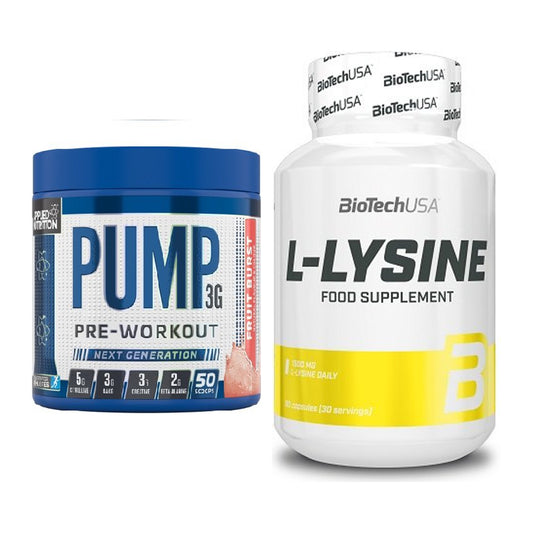 Trainings-Set: Applied Nutrition Pump + BioTech L-Lysine – alle enthaltenen Artikel