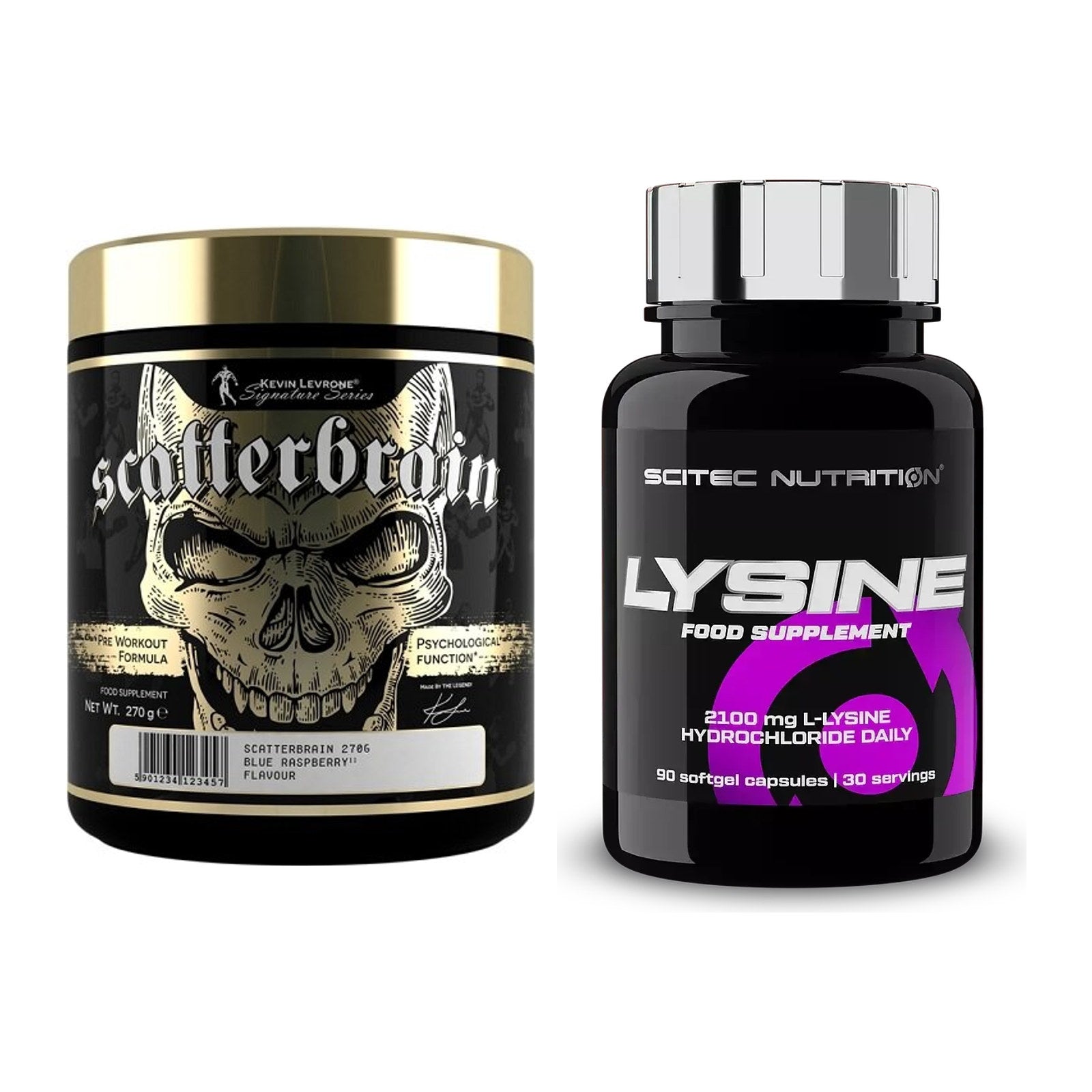 Trainings-Set: Kevin Levrone Scatterbrain + Scitec Lysine – alle enthaltenen Artikel
