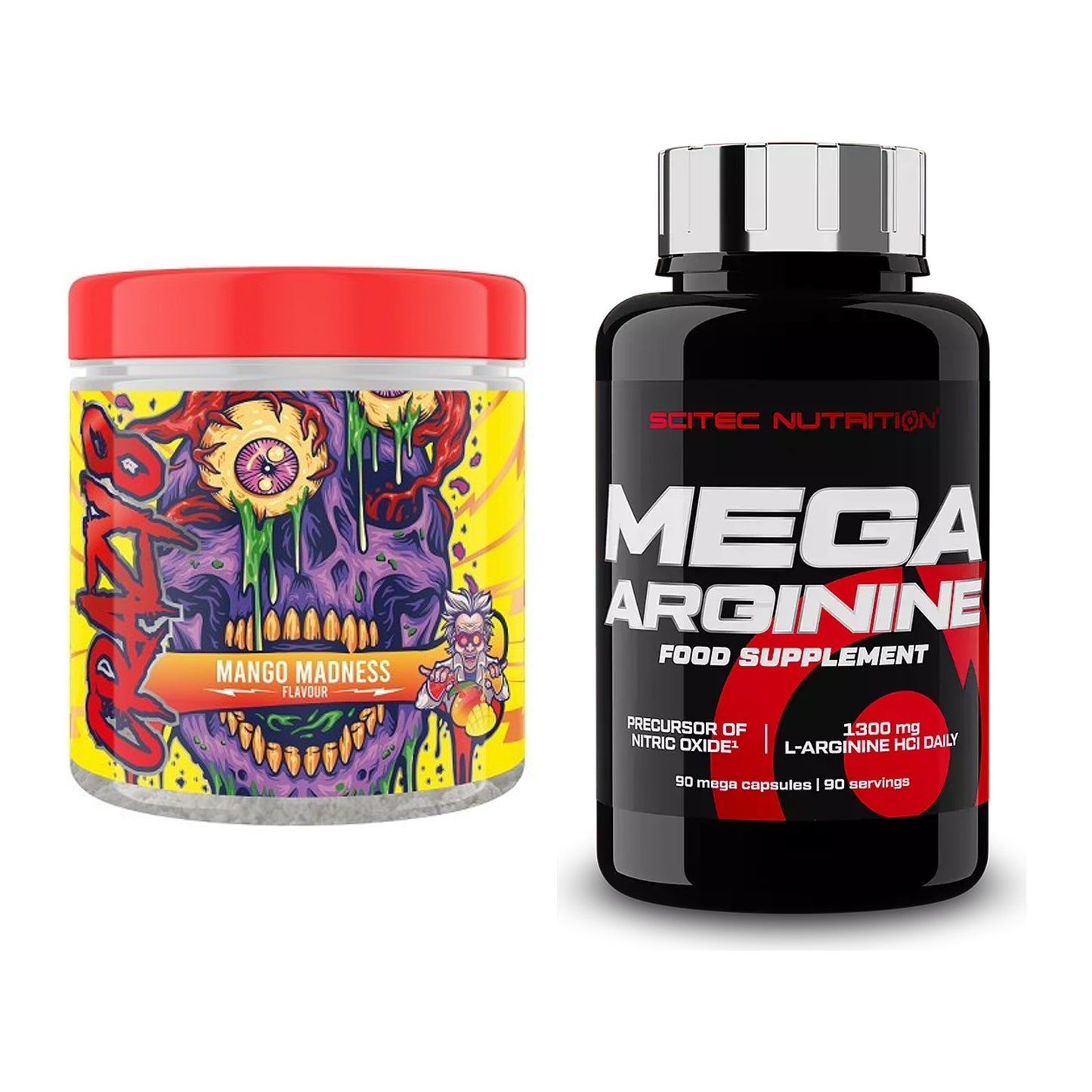 Trainings-Set: Swedish Supplements Crazy 8 + Scitec Mega Arginine – alle enthaltenen Artikel