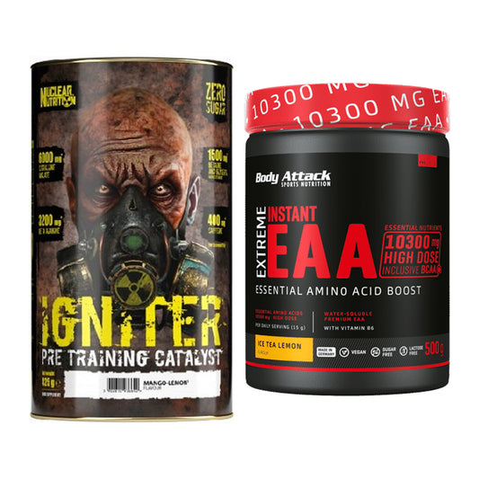 Trainings-Set: Nuclear Nutrition IGNITER + Body Attack Extreme – alle enthaltenen Artikel