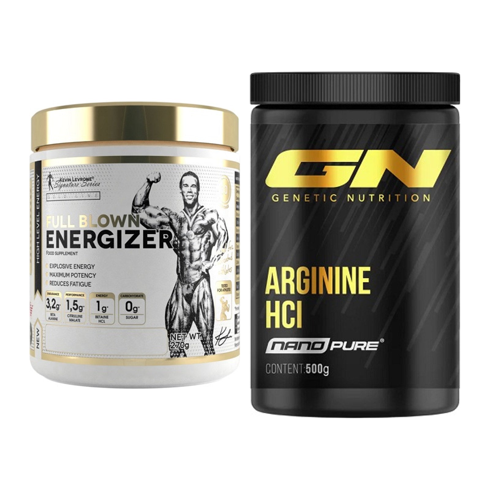 Trainings-Set: Kevin Levrone Full Blown + GN Arginine HCL Nano Pure – alle enthaltenen Artikel