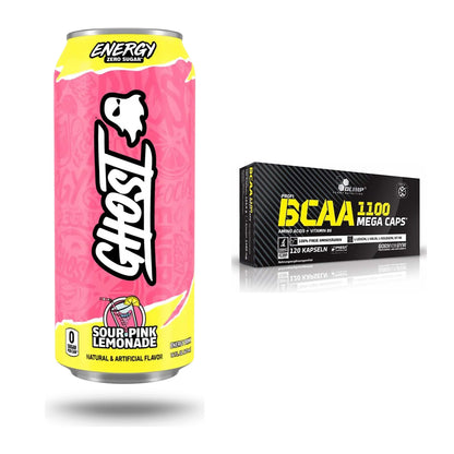 Trainings-Set: Ghost Energy + Olimp BCAA Mega Caps – alle enthaltenen Artikel