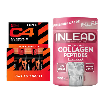 Trainings-Set: Cellucor C4 Ultimate + INLEAD Collagen Peptides – alle enthaltenen Artikel