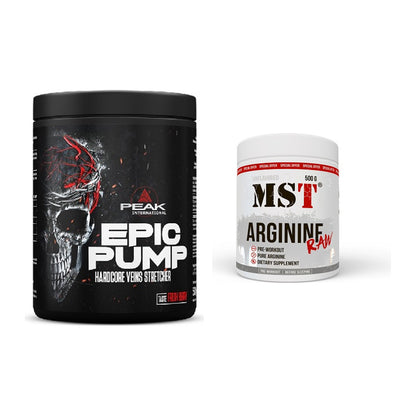 Trainings-Set: Peak EPIC Pump + MST Arginine RAW – alle enthaltenen Artikel