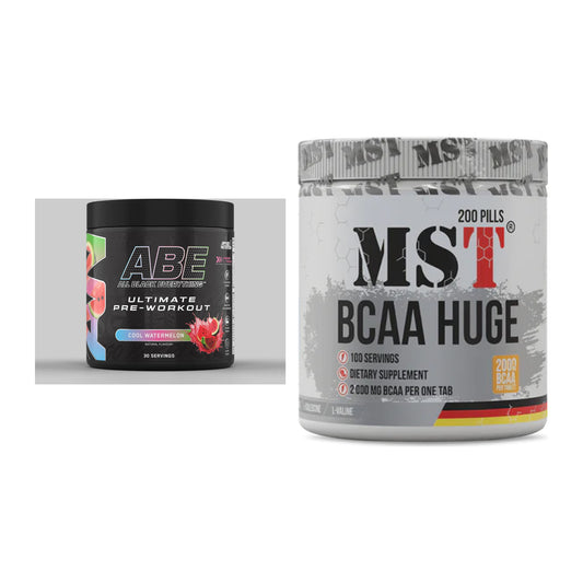 Trainings-Set: Applied Nutrition A.B.E + MST BCAA Huge 200 Tabl./ – alle enthaltenen Artikel