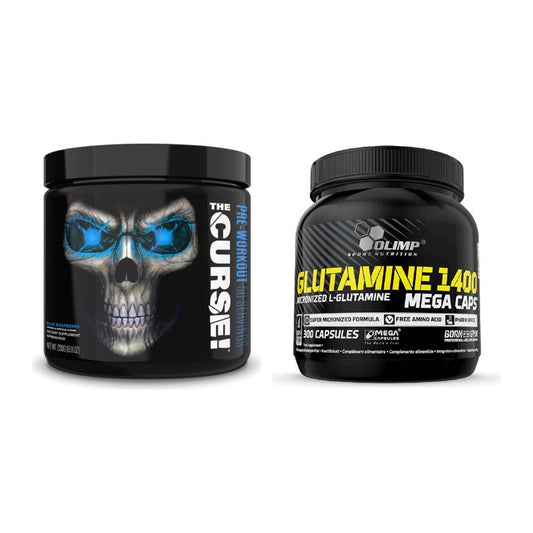 Trainings-Set: JNX Sports The Curse! + Olimp L-Glutamine Mega Caps – alle enthaltenen Artikel
