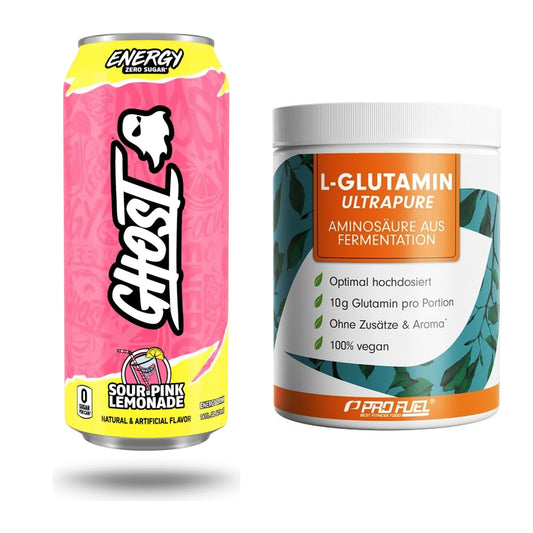 Trainings-Set: Ghost Energy + ProFuel Glutamin Ultrapure – alle enthaltenen Artikel