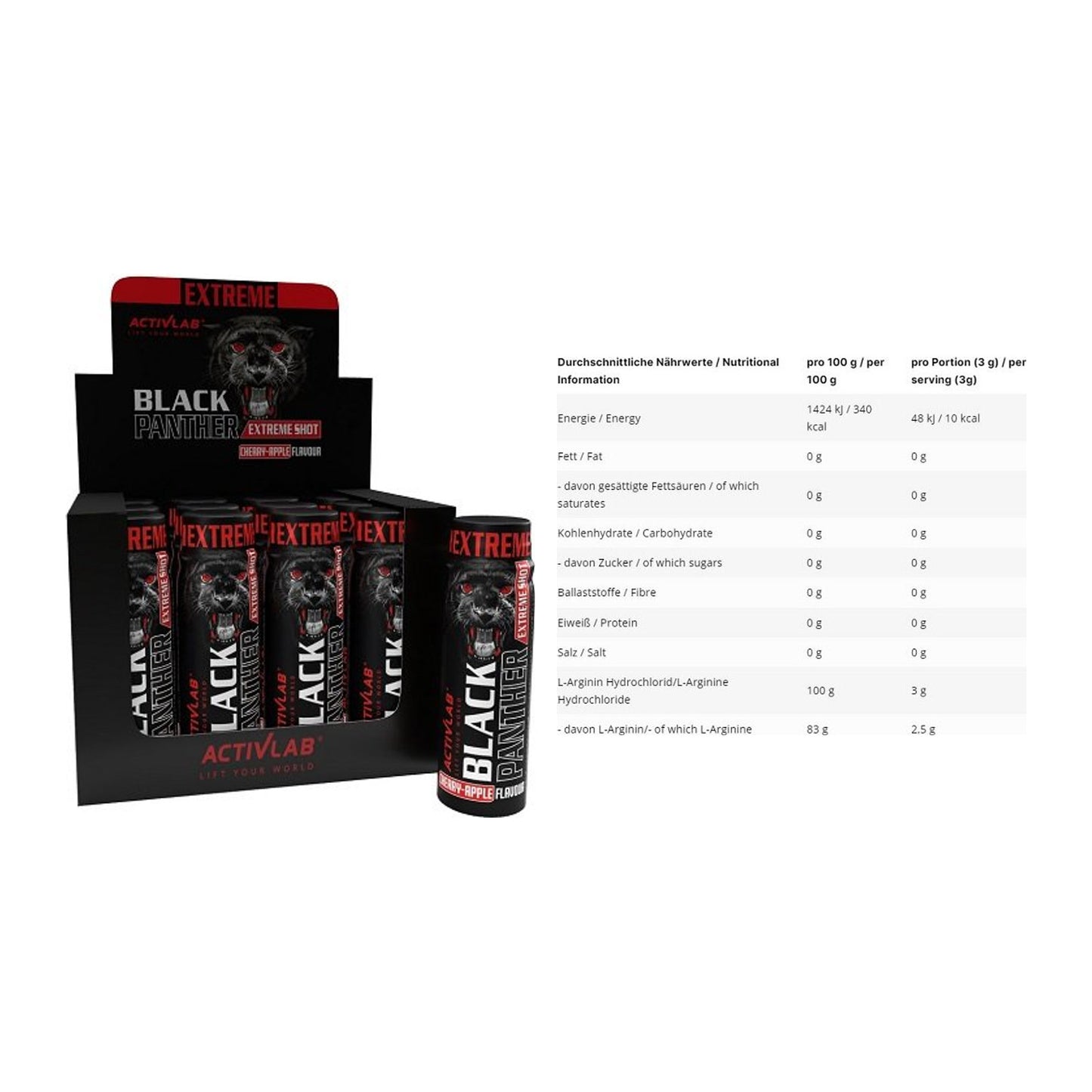 Trainings-Set: Activlab Black Panther Extreme + INLEAD L-Arginin HCL – alle enthaltenen Artikel