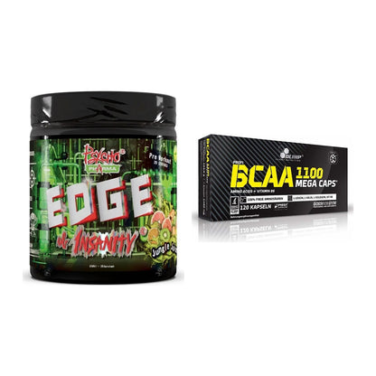 Trainings-Set: Psycho Pharma Edge of Insanity + Olimp BCAA Mega Caps – alle enthaltenen Artikel