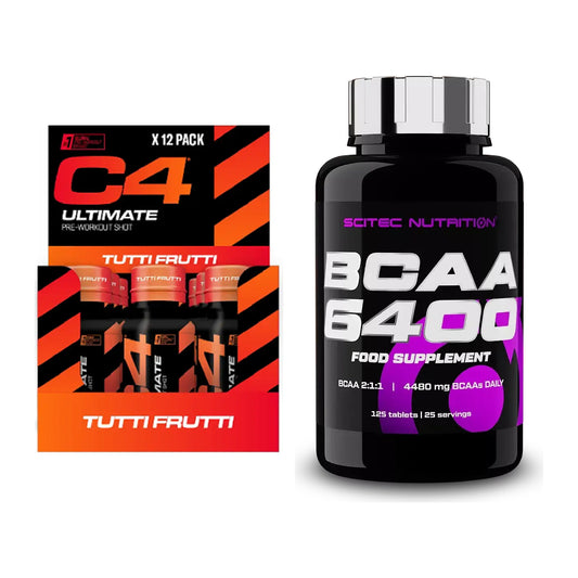 Trainings-Set: Cellucor C4 Ultimate Pre-Workout + Scitec BCAA 6400 – alle enthaltenen Artikel
