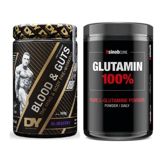 Trainings-Set: DY Nutrition Blood&Guts + Sinob Core L-Glutamin – alle enthaltenen Artikel