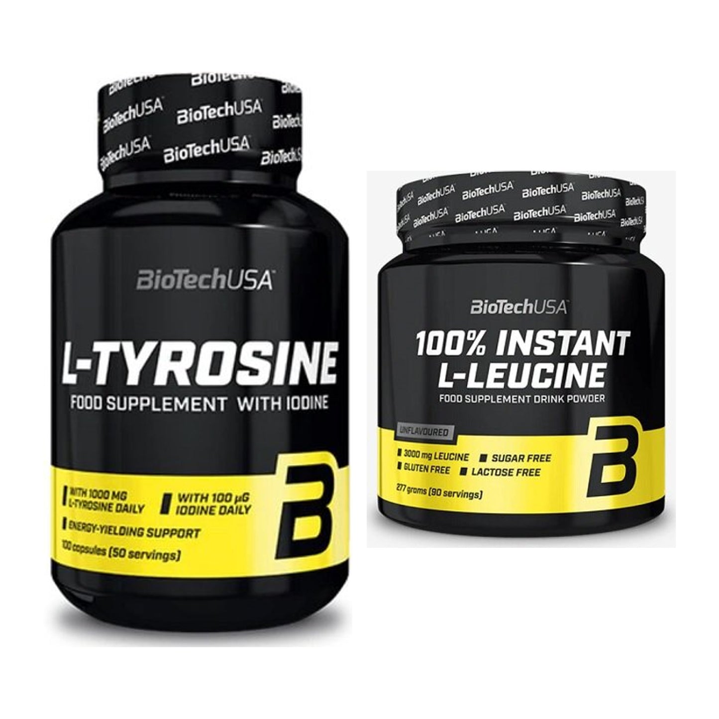 Trainings-Set: BioTech Tyrosine + BioTech 100% Instant L-Leucine – alle enthaltenen Artikel