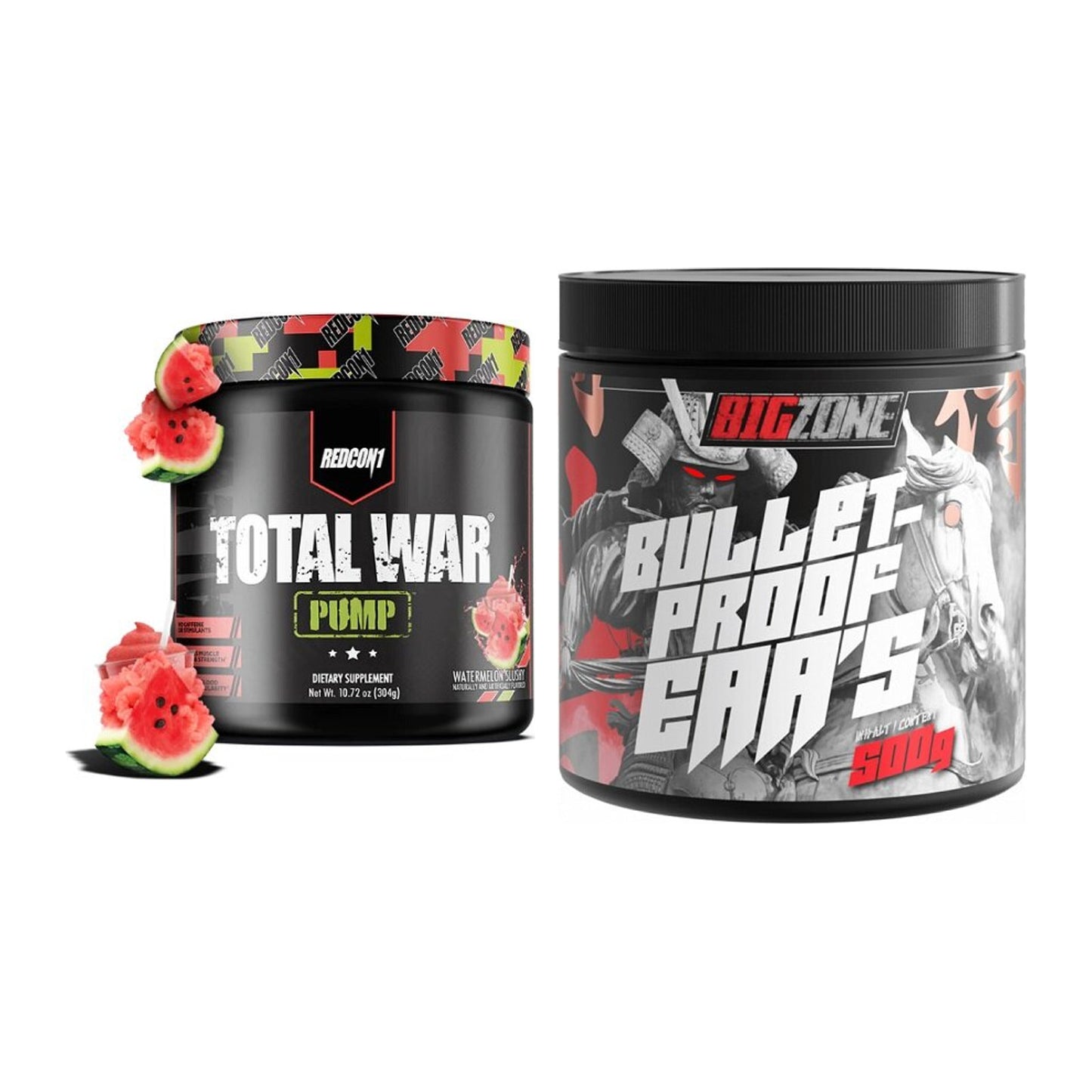 Trainings-Set: Redcon1 Total War PUMP + Big Zone Bulletproof EAA's – alle enthaltenen Artikel