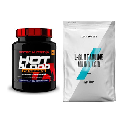 Trainings-Set: Scitec Hot Blood Hardcore + MyProtein Glutamin – alle enthaltenen Artikel