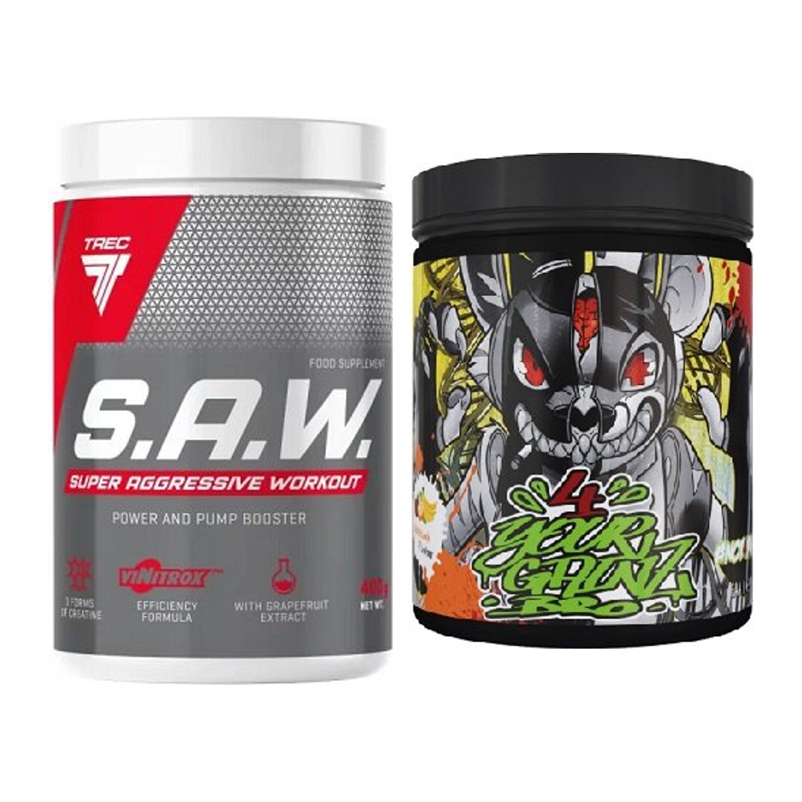 Trainings-Set: Trec Nutrition SAW Booster + BPS-Pharma EAA´s 4Your – alle enthaltenen Artikel