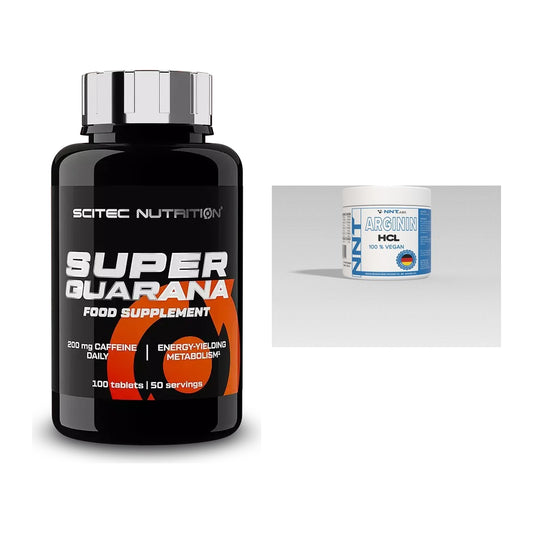 Trainings-Set: Scitec Super Guarana 100 Tabl. + NNT Arginin – alle enthaltenen Artikel
