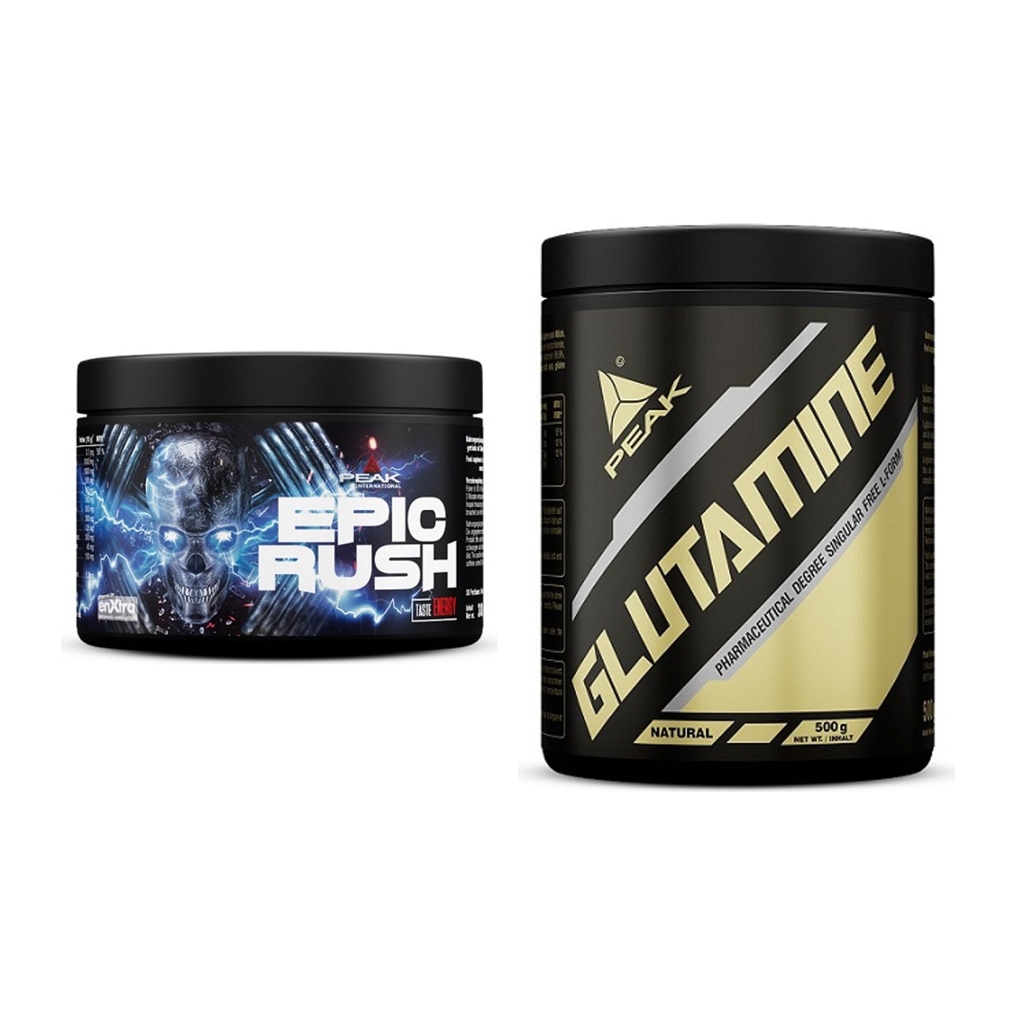 Trainings-Set: Peak Epic Rush + Peak Glutamin – alle enthaltenen Artikel