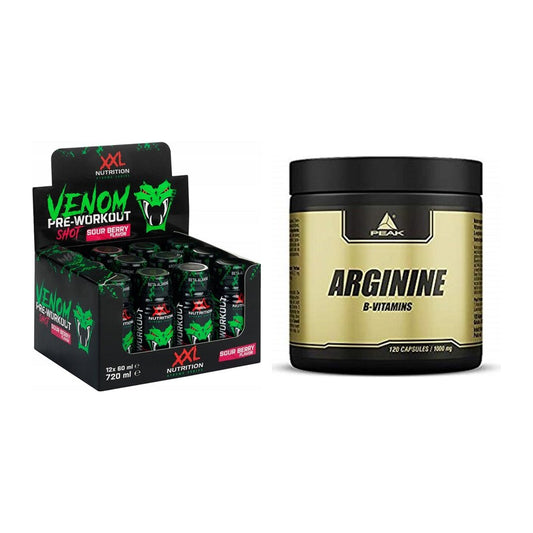 Trainings-Set: XXL Nutrition Venom Shot + Peak Arginin – alle enthaltenen Artikel