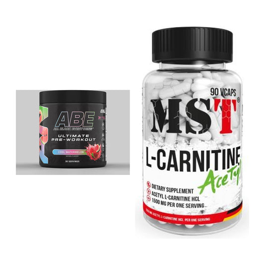 Trainings-Set: Applied Nutrition A.B.E + MST L-Carnitine Acetyle – alle enthaltenen Artikel